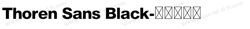 Thoren Sans Black字体转换